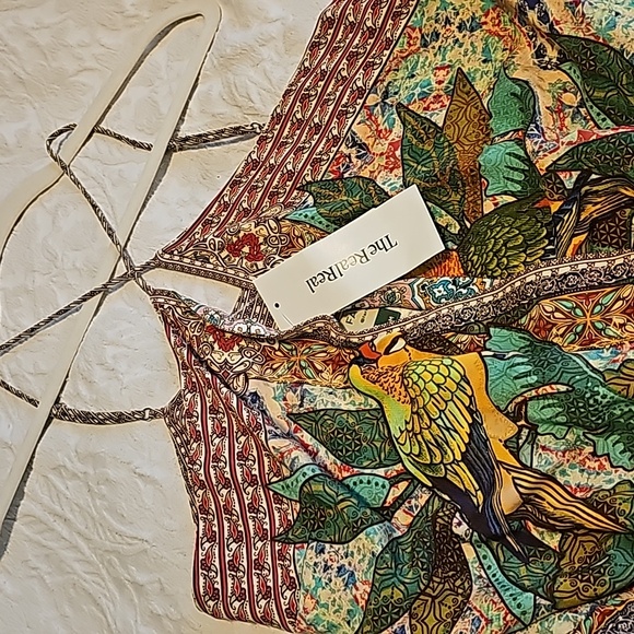 Farm rio medium faux wrap parrot toucan 🦜 dress - Picture 4 of 10